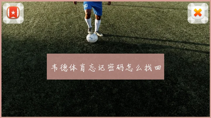 韦德体育忘记密码怎么找回